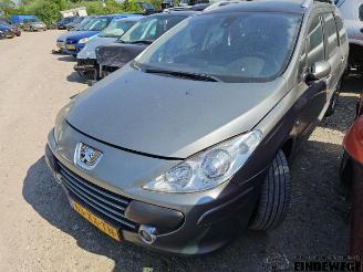 Coche siniestrado Peugeot 307 307 SW (3H), Combi, 2002 / 2008 1.6 HDiF 110 16V 2007/11