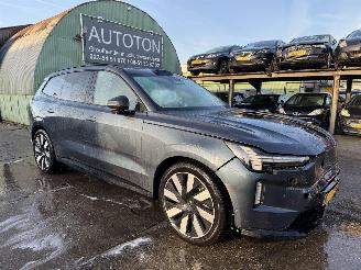 krockskadad bil auto Volvo EX90 111 kWh Twin Motor Ultra 300KW 7 Pers Pano Clima Navi NAP 2025/7